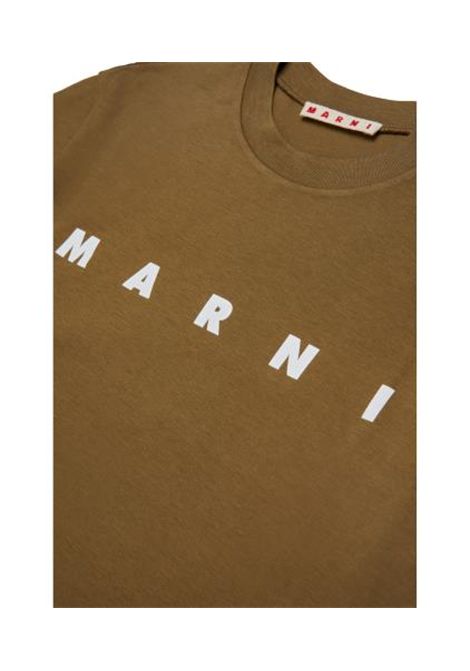 T-shirt con logo MARNI KIDS | M002MV M00RF0M721